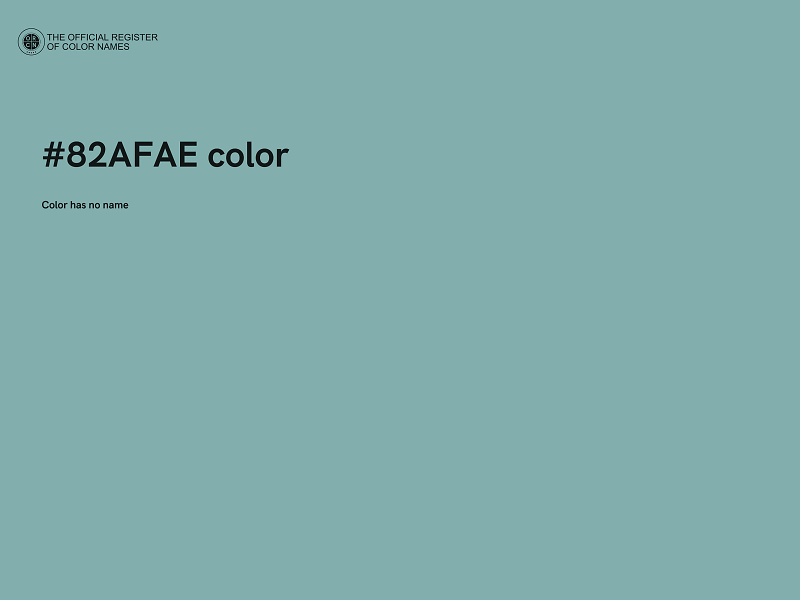 #82AFAE color image