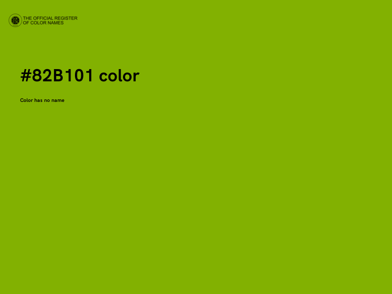 #82B101 color image