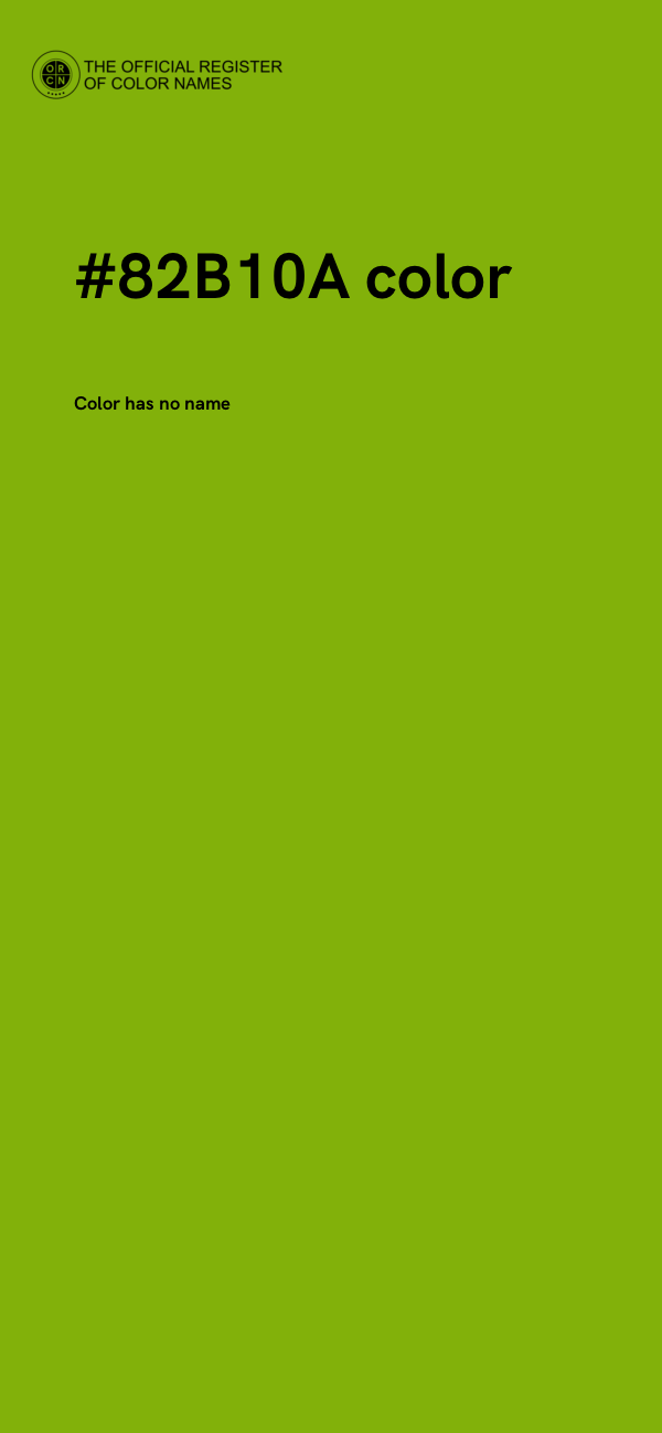 #82B10A color image