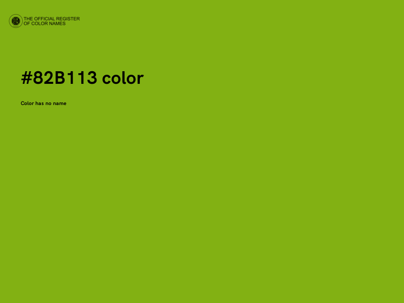 #82B113 color image