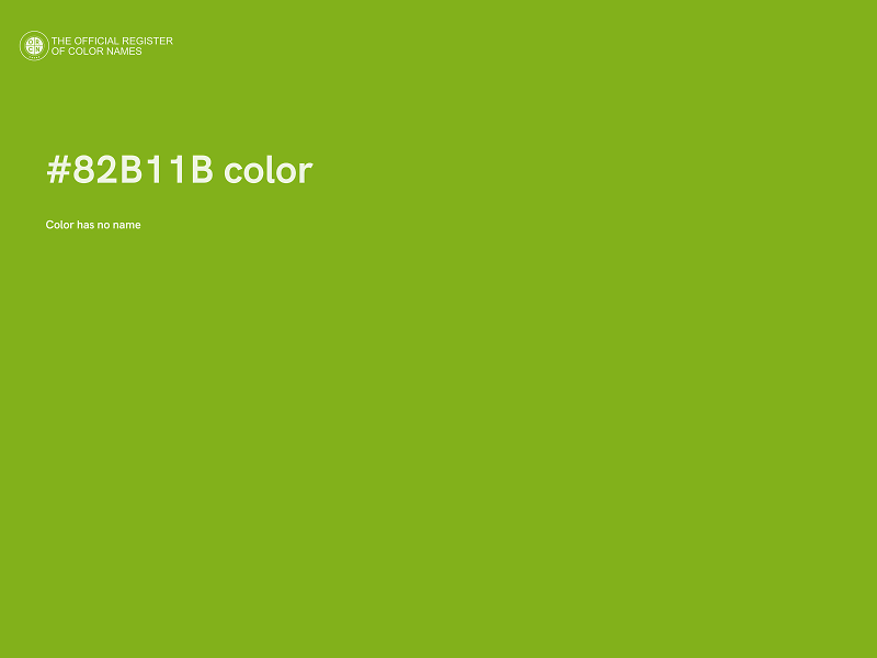 #82B11B color image