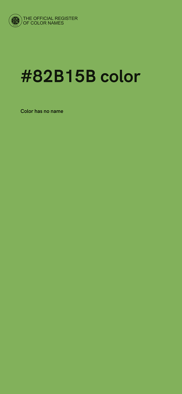 #82B15B color image
