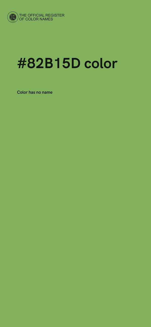 #82B15D color image
