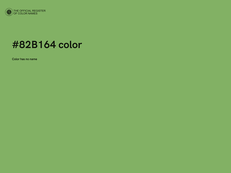 #82B164 color image