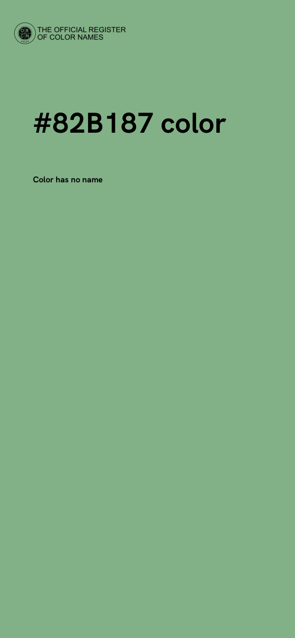#82B187 color image