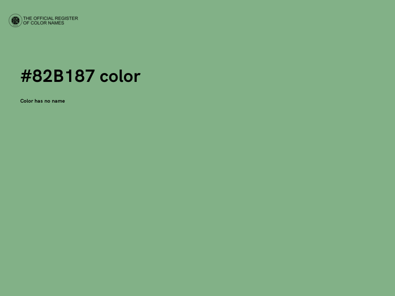 #82B187 color image