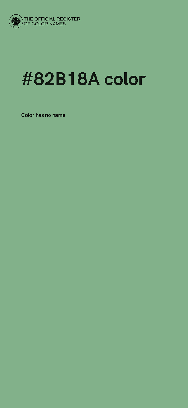 #82B18A color image