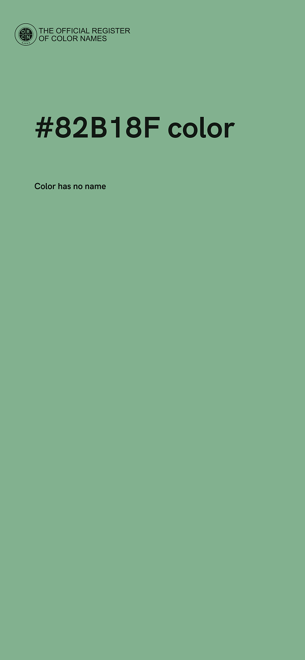 #82B18F color image
