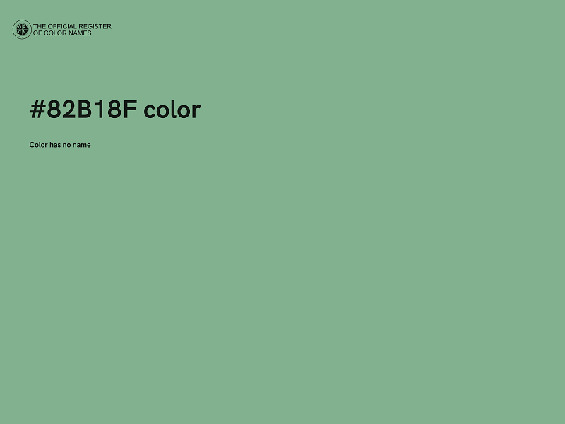 #82B18F color image