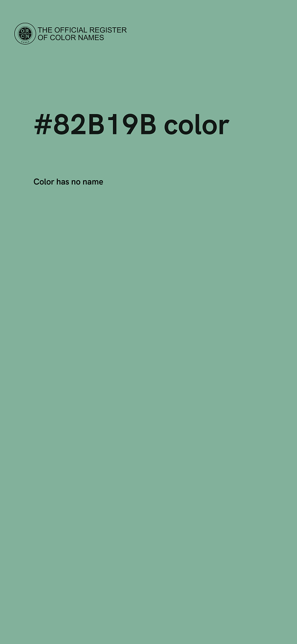 #82B19B color image
