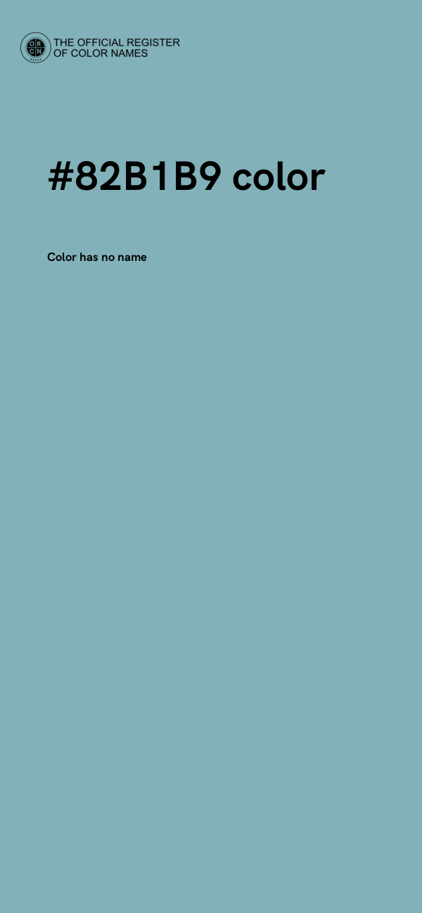 #82B1B9 color image