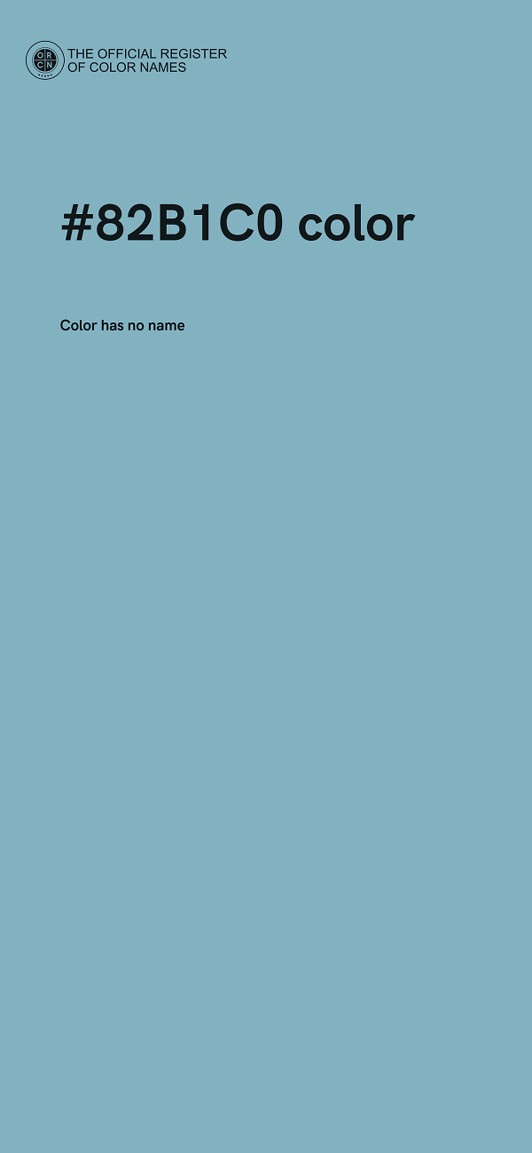 #82B1C0 color image