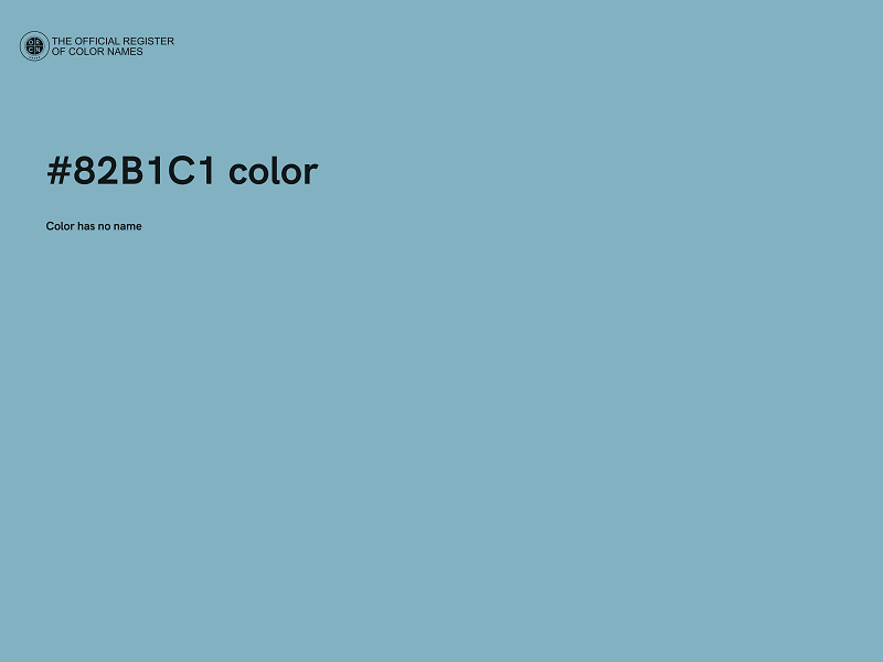 #82B1C1 color image