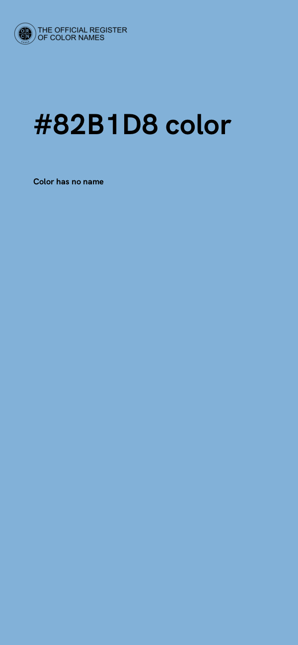 #82B1D8 color image
