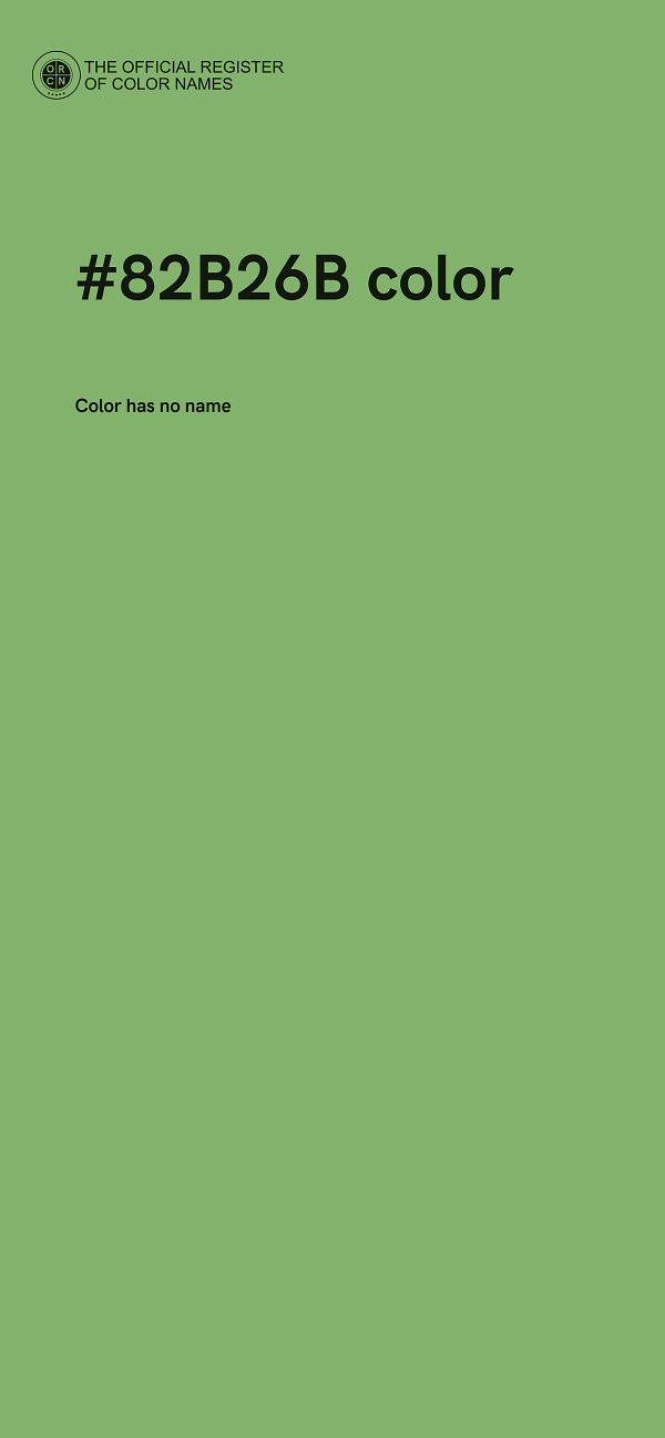 #82B26B color image
