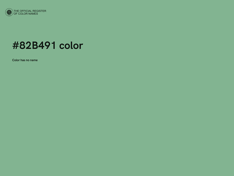 #82B491 color image