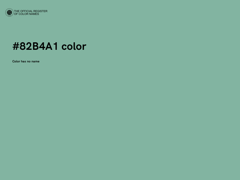 #82B4A1 color image