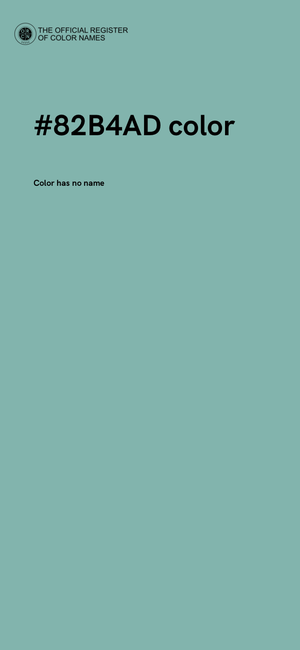 #82B4AD color image