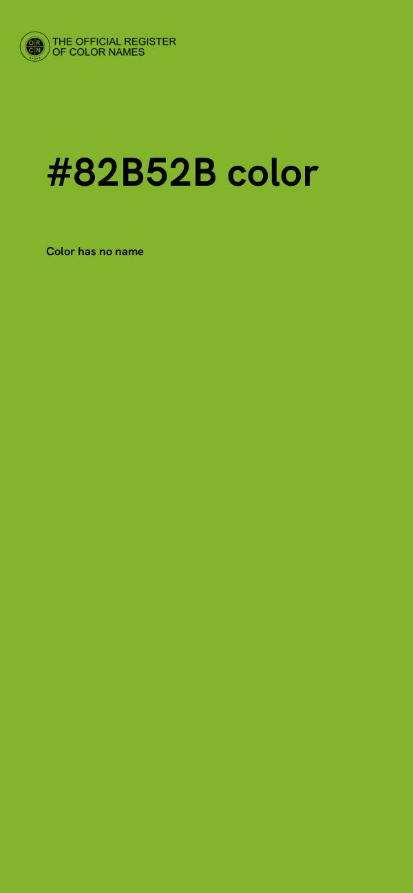 #82B52B color image