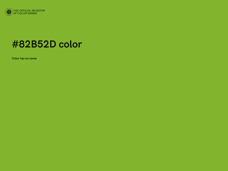 #82B52D color image