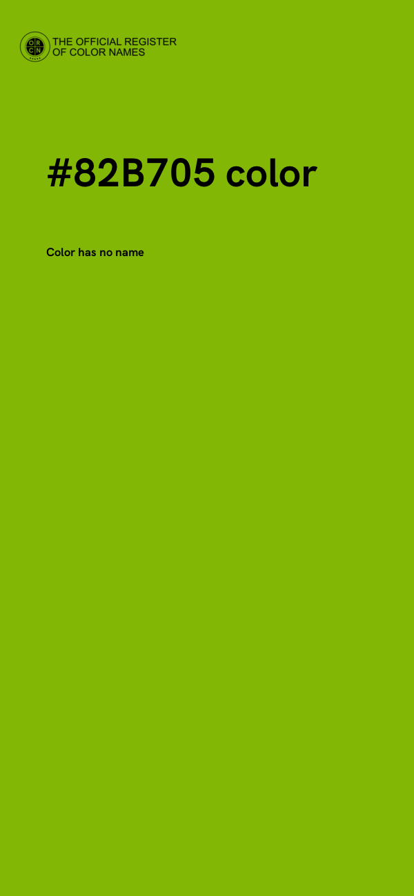 #82B705 color image