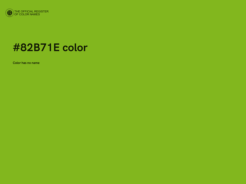 #82B71E color image