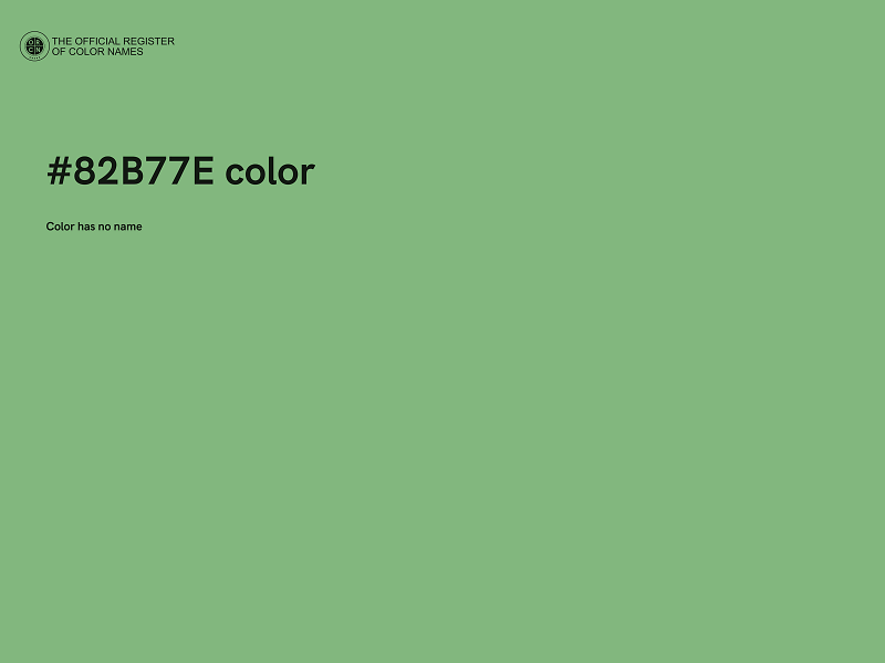 #82B77E color image