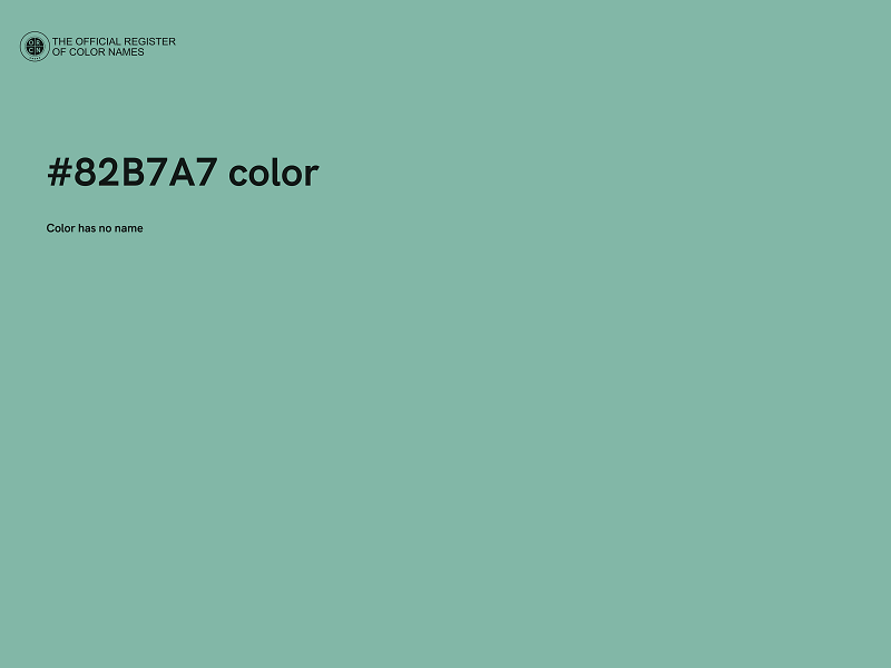 #82B7A7 color image