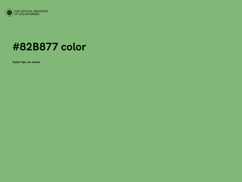 #82B877 color image
