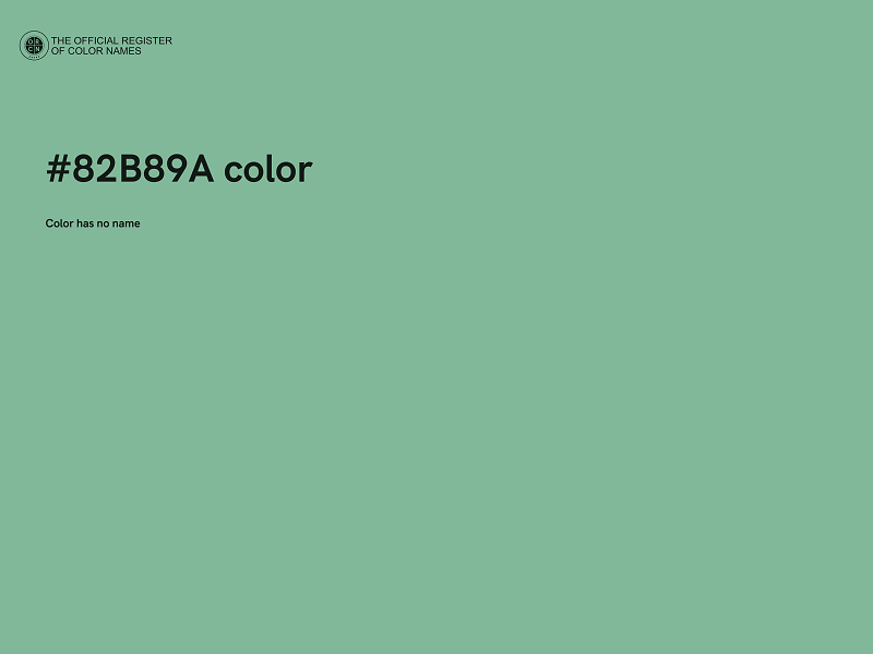 #82B89A color image