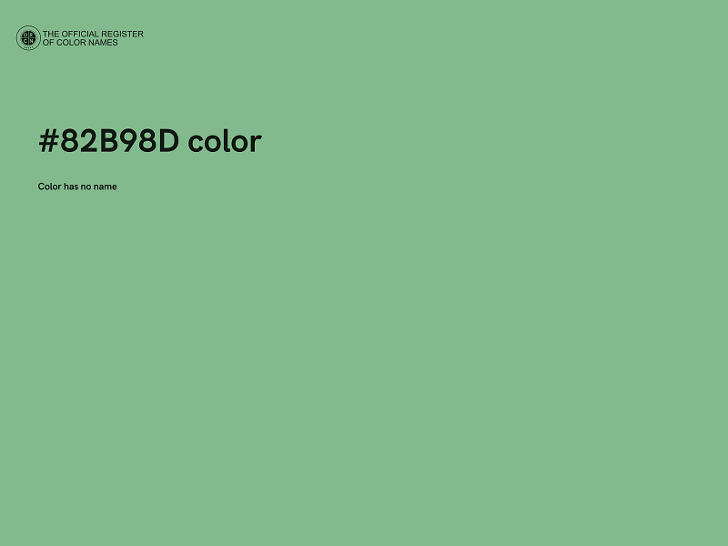 #82B98D color image