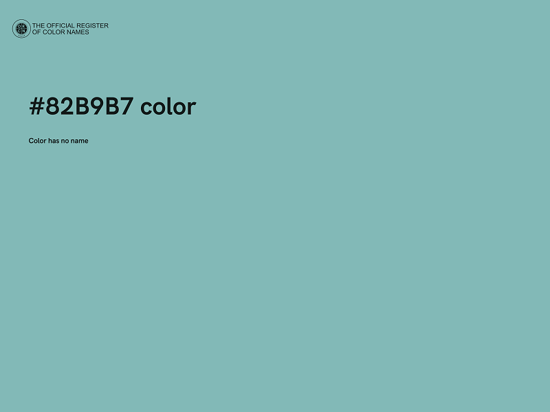 #82B9B7 color image