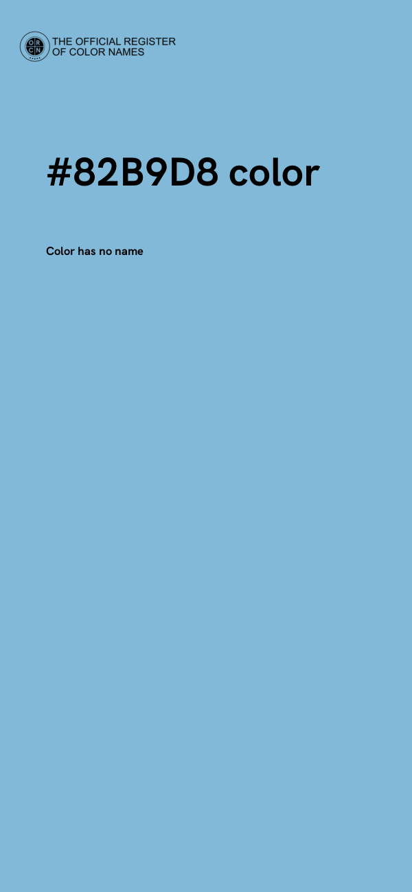 #82B9D8 color image