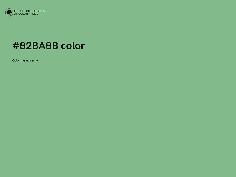 #82BA8B color image