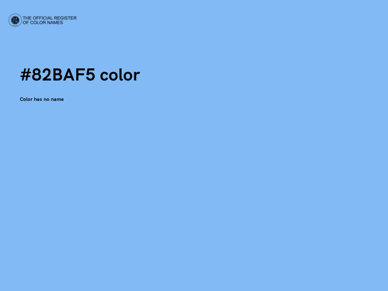#82BAF5 color image