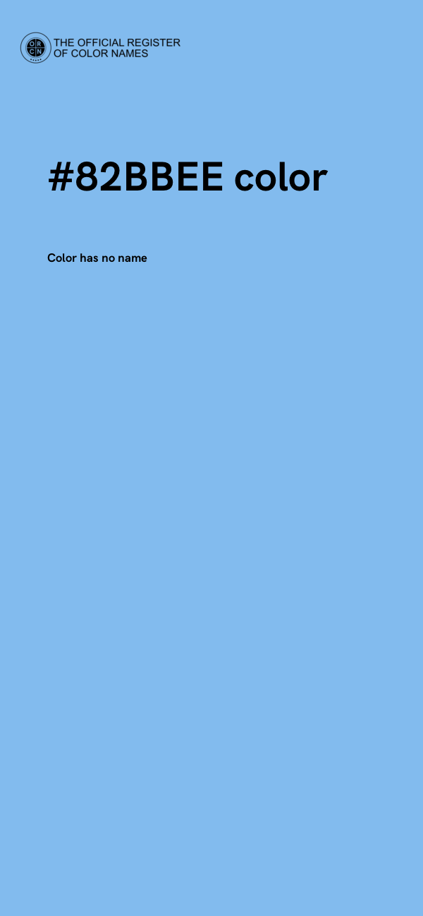 #82BBEE color image
