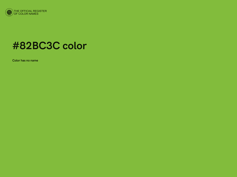 #82BC3C color image