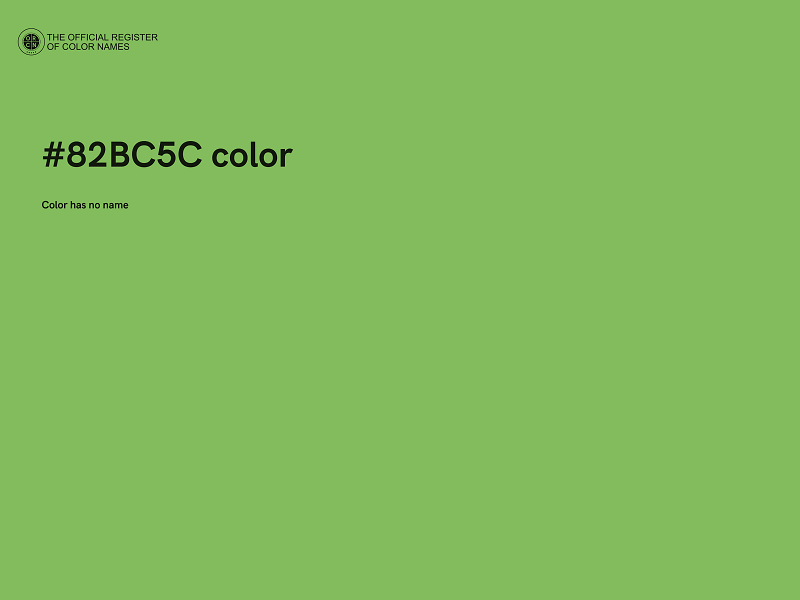 #82BC5C color image