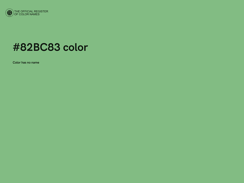 #82BC83 color image