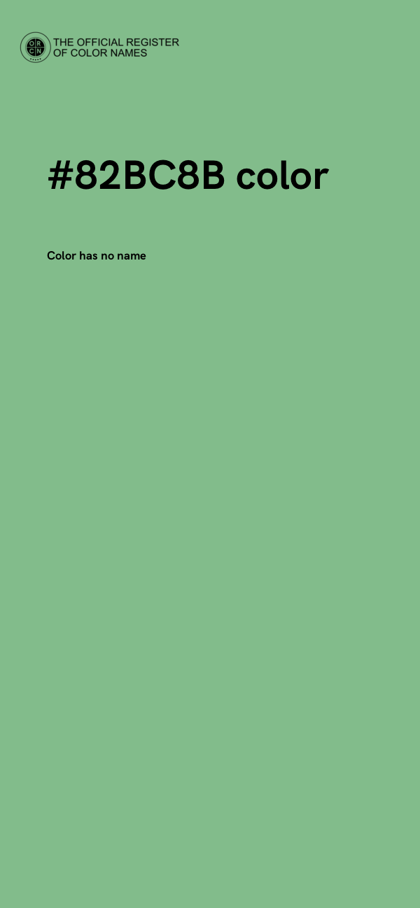 #82BC8B color image