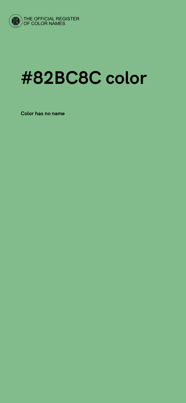 #82BC8C color image