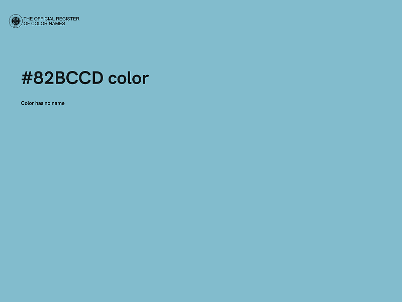 #82BCCD color image