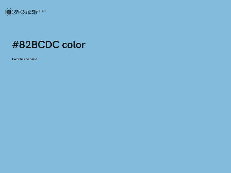 #82BCDC color image