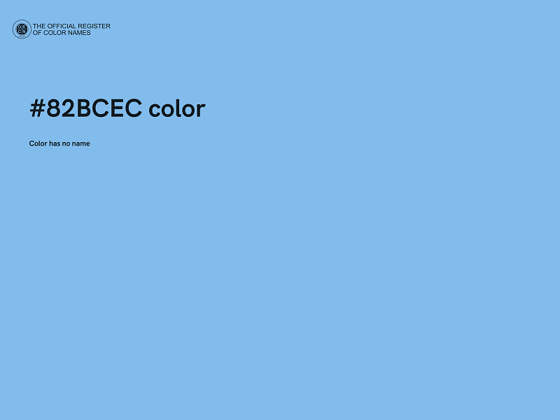 #82BCEC color image