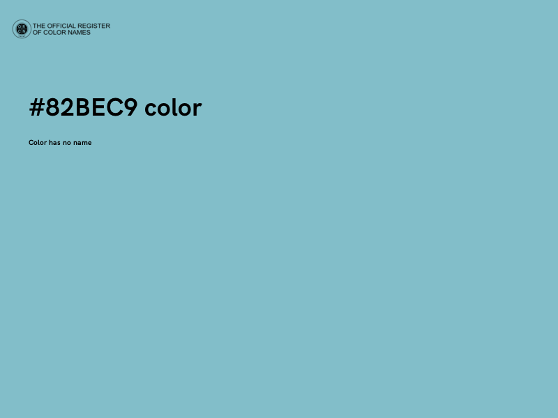 #82BEC9 color image