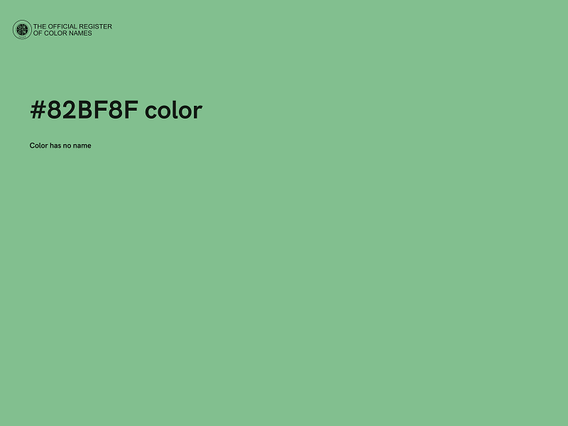 #82BF8F color image