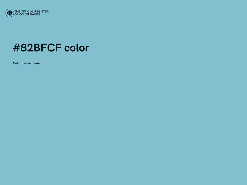 #82BFCF color image