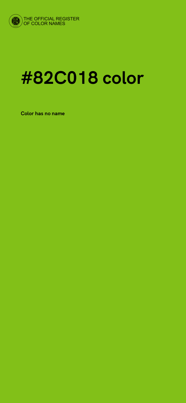 #82C018 color image