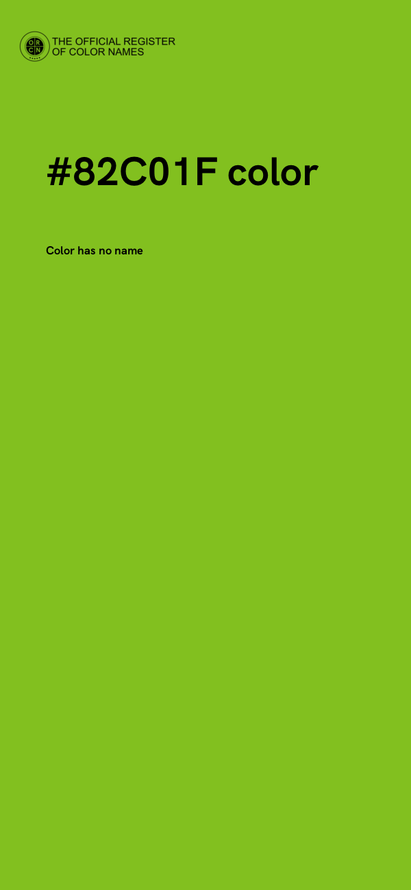 #82C01F color image