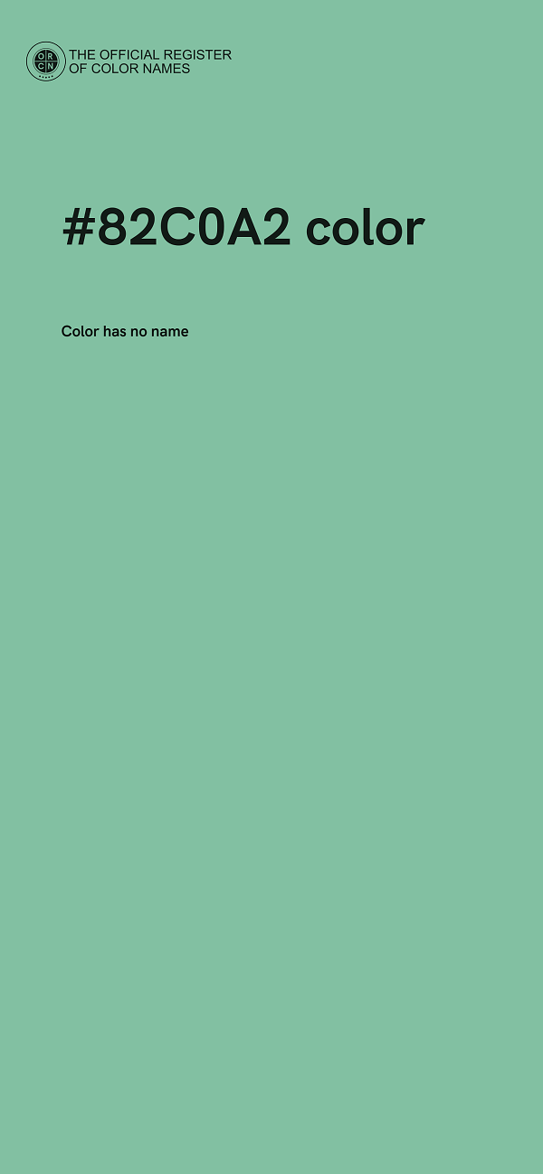 #82C0A2 color image